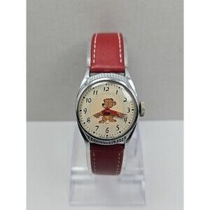 Rare Vintage US Time Disney WDP Bongo Bear Manual Wind Mechanical Watch Made USA